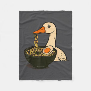 Gans Ramen Anime Kawaii Katze isst Ramen Nudeln Fleecedecke