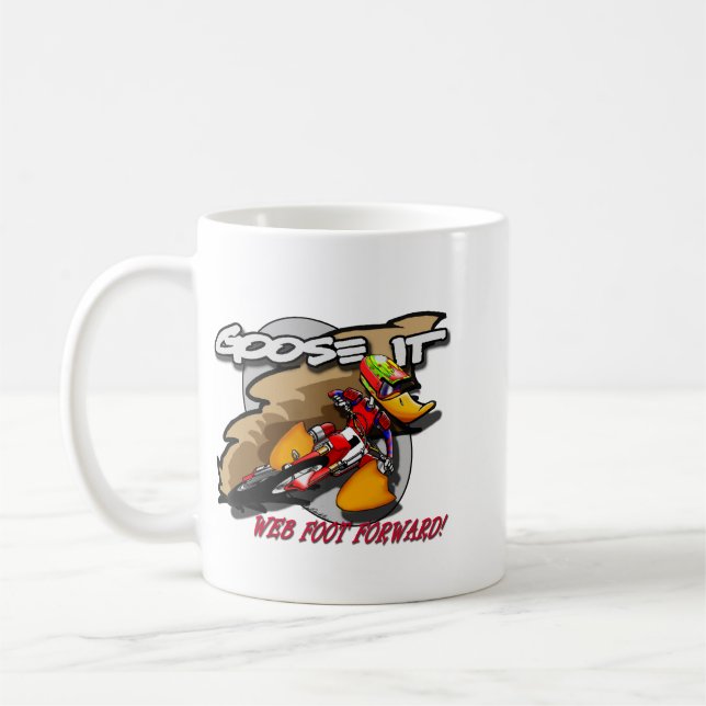 Gans SCHICKT ES NETZ-FUSS Tasse nach (Links)