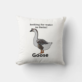 Gans sucht nach Wasser für schwimmende afrikanisch Kissen