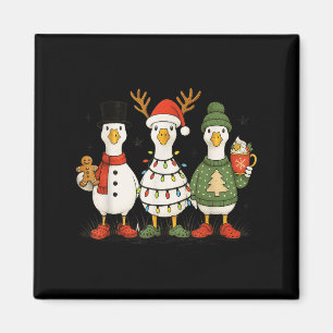 Gans Weihnachtslicht Xmas Fröhliche Goosmas Lustig Magnet