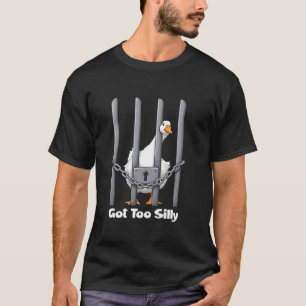 Gans wurde zu albern Lustige alberne Gans Meme Män T-Shirt