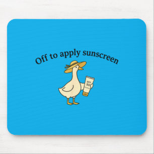 Gans zum Auftragen von Sonnencreme Sommer Strandur Mousepad
