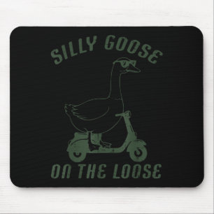 Gänse Albern auf der Loose Scooter Funny Animal Me Mousepad