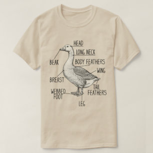 Gänse-Anatomie-Diagramm T-Shirt