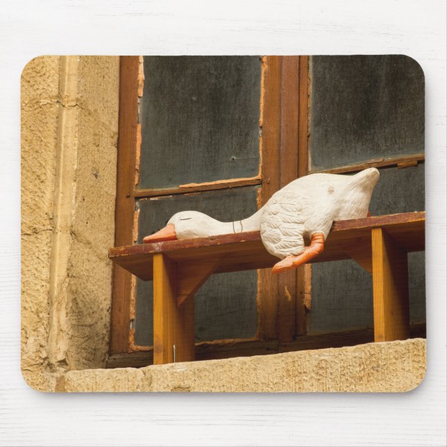 Gänse auf einer Bank Mousepad (Vorne)
