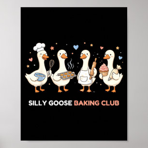 Gänse-Backclub Lustiger Bäcker Mutter Mama Kondito Poster