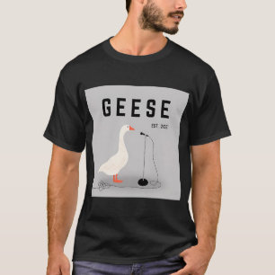 Gänse Band Grafik Grau T-Shirt