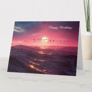 Gänse bei Sunset Karte