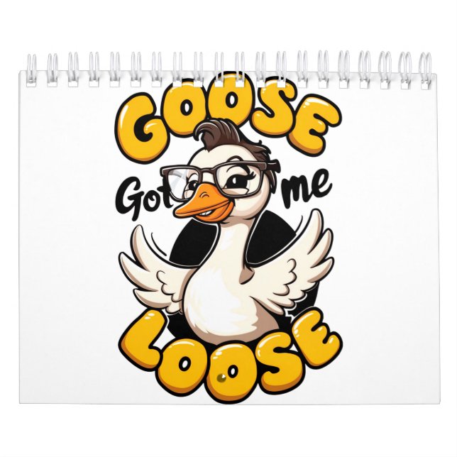 Gänse Got Ich Loose" - Gänse mit Brille Kalender (Titelbild)
