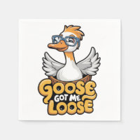 Gänse Got Me Loose T-Shirt - Funny Goose mit Brill