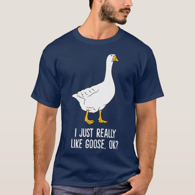 Gänse Ich mag Gänse T-Shirt (Vorderseite)