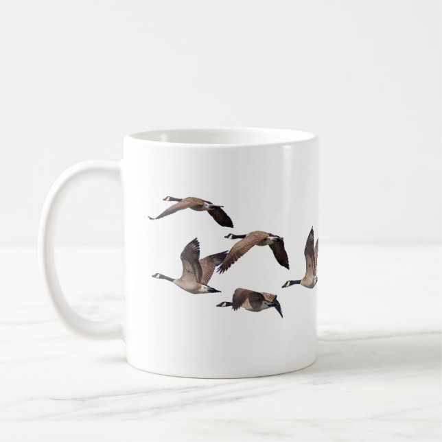 Gänse im Flug Tasse (Links)