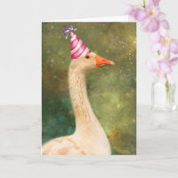Gänse in einem Party zum Geburtstag