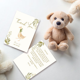 Gänse-Kinderzimmer-Rymnen Babydusche Dankeskarte