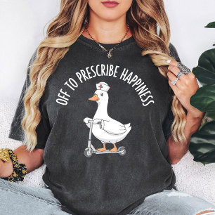 Gänse-Krankenschwester-Roller Glücksrezept T-Shirt