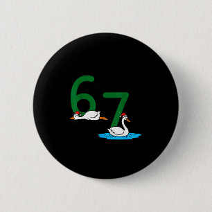 Gänse legen Schwäne schwimmen 67 Sechs Gänse Siebe Button