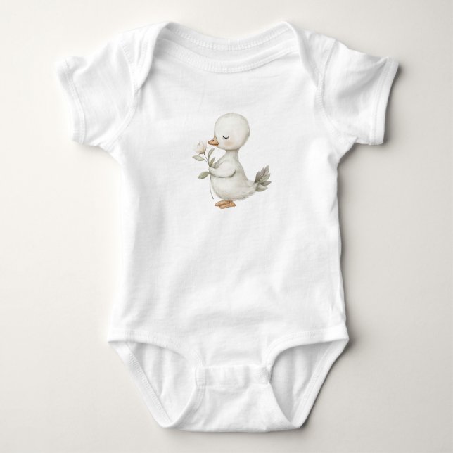 Gänse-Nachwuchs-Body Baby Strampler (Vorderseite)