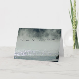 Gänse nehmen Flug-Karte Karte