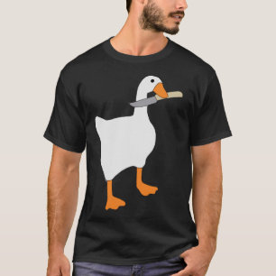 Gänse ohne Titel, Gans mit Knife, Tier, Gau T-Shirt