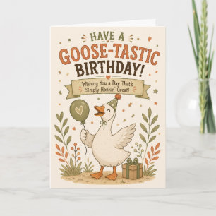 Gänse-tastischer Geburtstag Lustige Gans Geburtsta Karte
