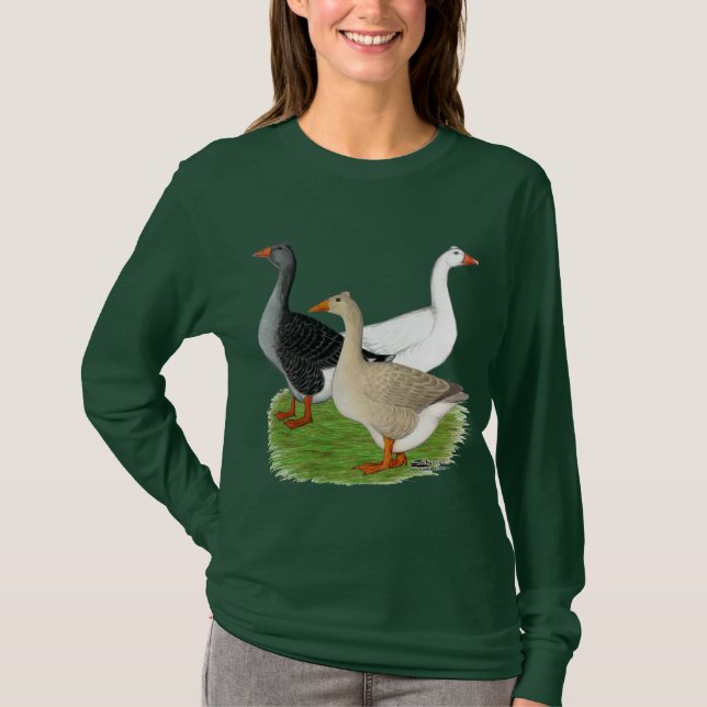 Gänse: Tufted Trio T-Shirt (Vorderseite)