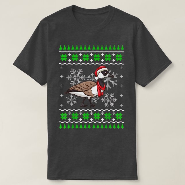 Gänse Ugly Christmas Sweaters T-Shirt (Design vorne)