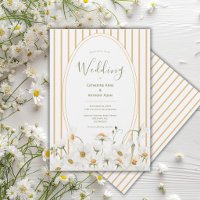 Gänseblümchen Aquarell Vintage Hochzeit