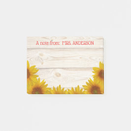 Gänseblümchen auf Shiplap | A Anmerkung vom Lehrer Post-it Klebezettel