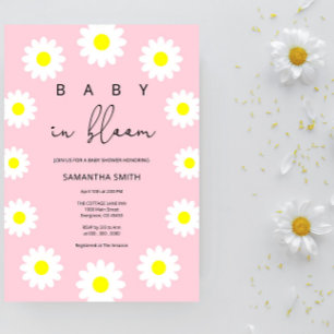 Gänseblümchen - Baby in Blüte Einladung