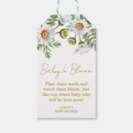 Gänseblümchen-Baby-Party-Geschenkanhänger Geschenkanhänger