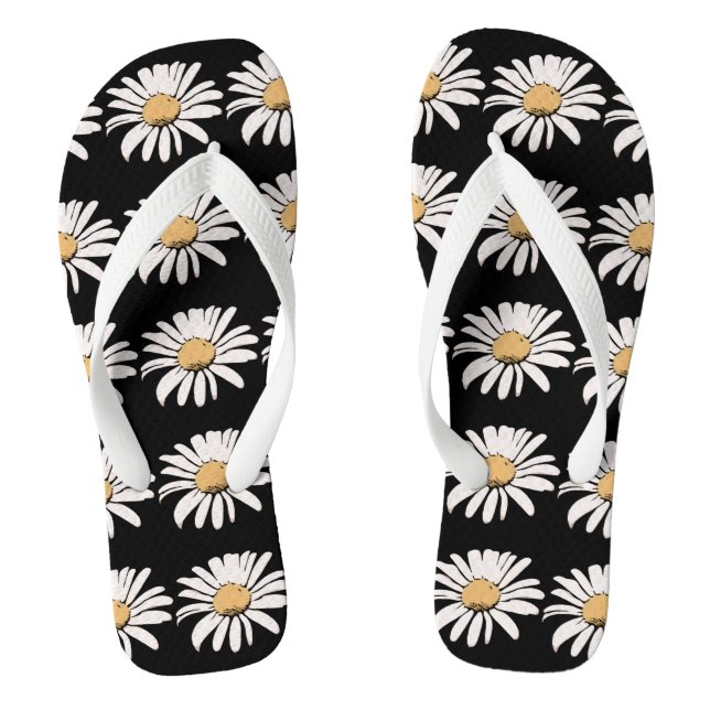 Gänseblümchen (Blume) - kundenspezifischer Flip Flops (Fußbett)