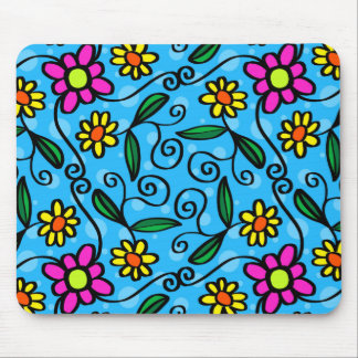 Gänseblümchen, Blume mit blauem Hintergrund Mousepad
