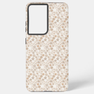 Gänseblümchen Blumen Beige Blumen Ästhetik Ditsy T Samsung Galaxy Hülle