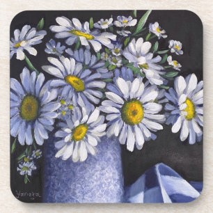 Gänseblümchen-Blumen-Hartplastik-Untersetzer Getränkeuntersetzer