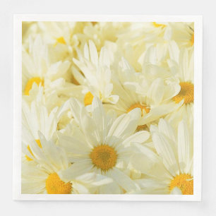 Gänseblümchen-Blumen-Papierservietten Serviette