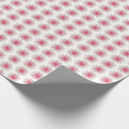 Gänseblümchen-Blumen-Rosa Geschenkpapier
