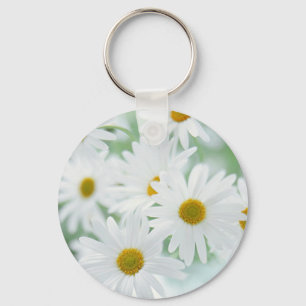 Gänseblümchen-Blumen Schlüsselanhänger