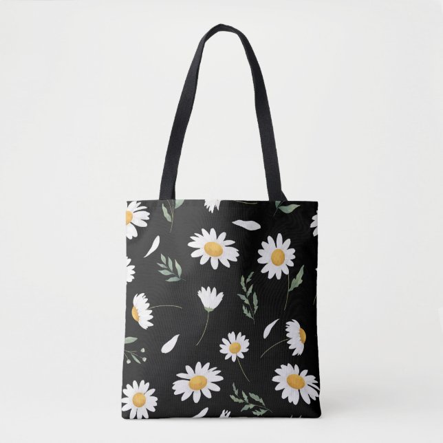 Gänseblümchen-Blumen-Tasche (Vorderseite)