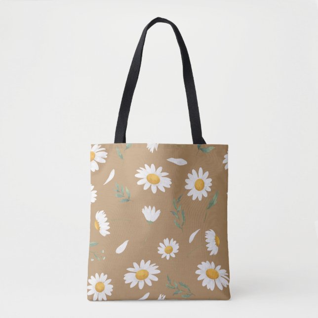 Gänseblümchen-Blumen-Tasche (Vorderseite)