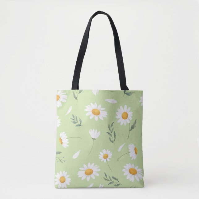 Gänseblümchen-Blumen-Tasche (Vorderseite)
