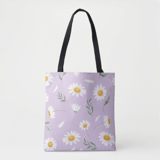 Gänseblümchen-Blumen-Tasche (Vorderseite)