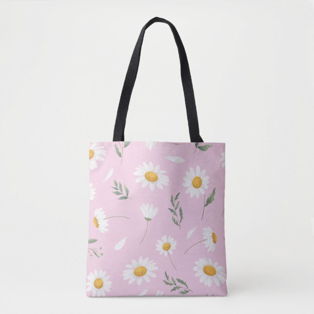 Gänseblümchen-Blumen-Tasche (Vorderseite)