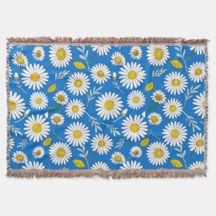 Gänseblümchen-Blumenmuster Decke