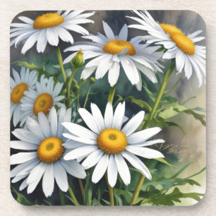Gänseblümchen Blumenstrauß Elegante Wasserfarbe Getränkeuntersetzer