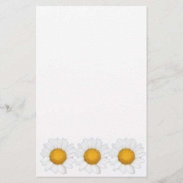 Gänseblümchen Briefpapier (Vorderseite)