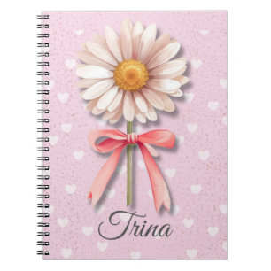 Gänseblümchen Coquette Notizbuch Rosa Ästhetik J Notizblock