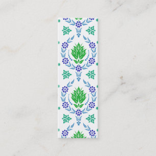 Gänseblümchen-Damast, GARTEN-FARBEN Mini Visitenkarte