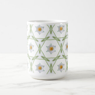 Gänseblümchen-Design - Geometrische Gänseblümchen- Kaffeetasse