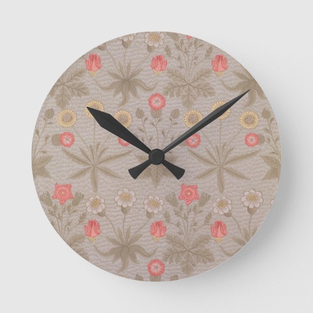 "Gänseblümchen", die erste Tapete entwarf durch Runde Wanduhr (Vorderseite)