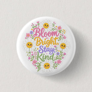 Gänseblümchen: Erblühe hell, bleibe freundlich Button